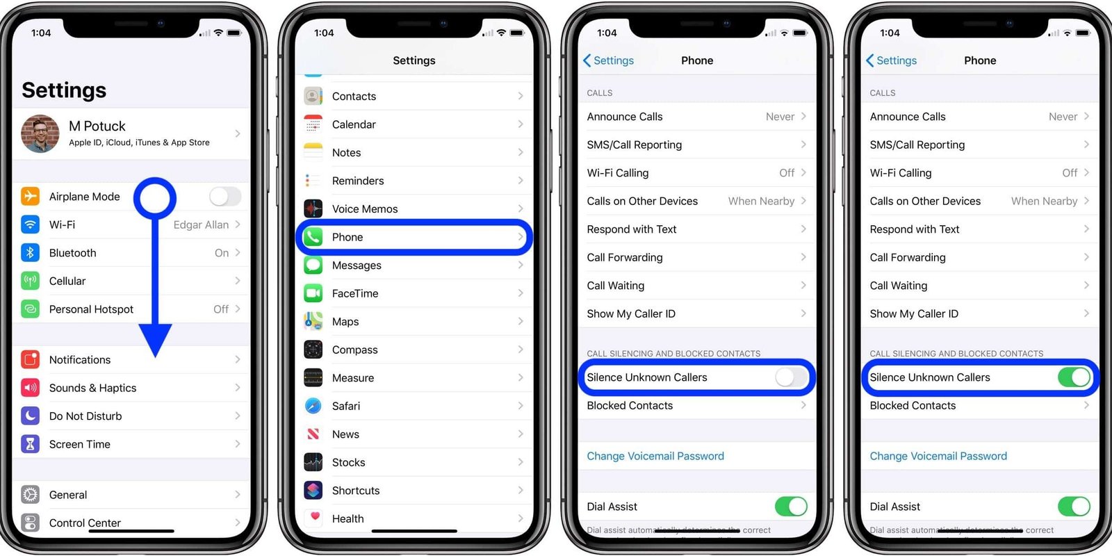 μπλοκαρισμα αριθμων σε ios