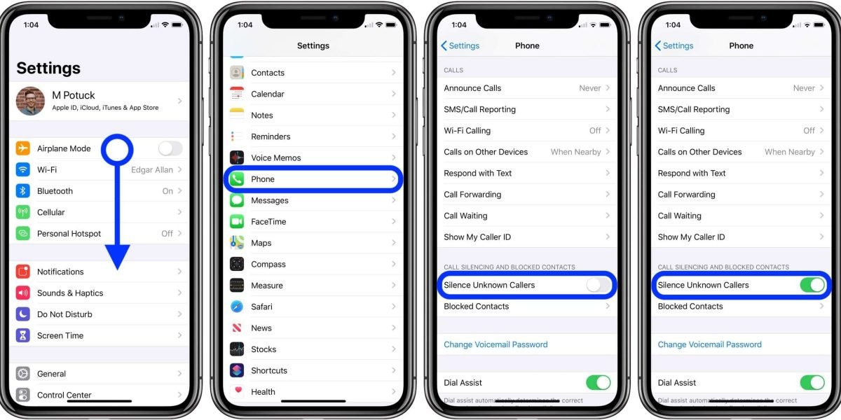 μπλοκαρισμα αριθμων σε ios